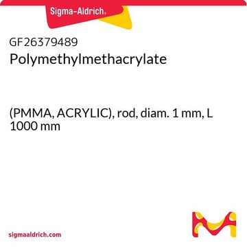 Polymethylmethacrylate (PMMA, ACRYLIC), rod, diam. 1&#160;mm, L 1000&#160;mm