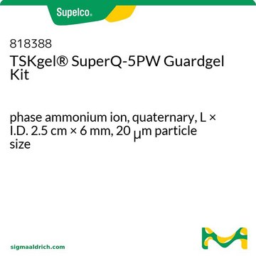 TSKgel&#174; SuperQ-5PW Guardgel Kit phase ammonium ion, quaternary, L × I.D. 2.5&#160;cm × 6&#160;mm, 20&#160;&#956;m particle size