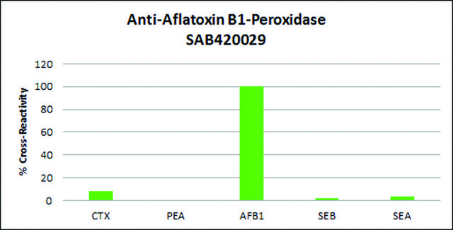 Anti-Aflatoxin B1-Peroxidase antibody produced in rabbit IgG fraction of antiserum