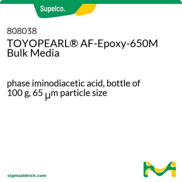 TOYOPEARL&#174; AF-Epoxy-650M Bulk Media phase iminodiacetic acid, bottle of 100&#160;g, 65&#160;&#956;m particle size