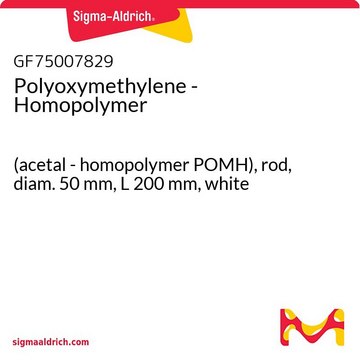 Polyoxymethylene - Homopolymer (acetal - homopolymer POMH), rod, diam. 50&#160;mm, L 200&#160;mm, white