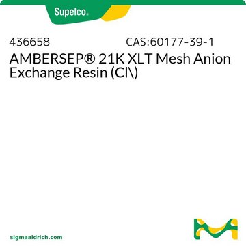 AMBERSEP&#174; 21K XLT Mesh Anion Exchange Resin (Cl-)