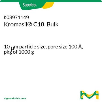 Kromasil&#174; C18, Bulk 10&#160;&#956;m particle size, pore size 100&#160;Å, pkg of 1000&#160;g