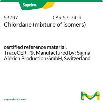 Chlordane (mixture of isomers) certified reference material, TraceCERT&#174;, Manufactured by: Sigma-Aldrich Production GmbH, Switzerland