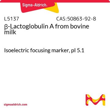 &#946;-Lactoglobulin A from bovine milk Isoelectric focusing marker, pI&#160;5.1