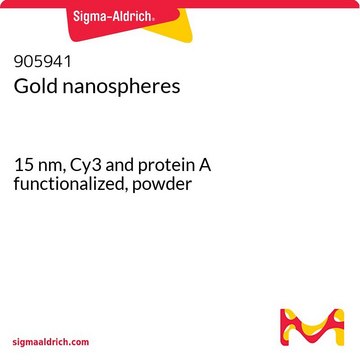 Gold nanospheres 15 nm, Cy3 and protein A functionalized, powder