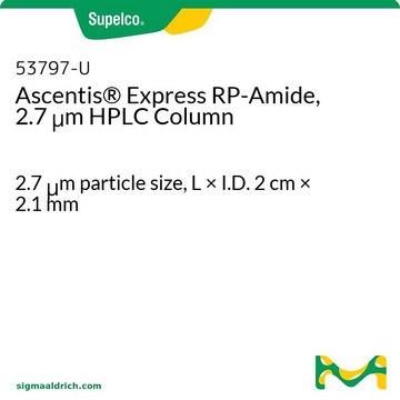 Ascentis&#174; Express RP-Amide 2.7&#956;m HPLC 色谱柱 2.7&#160;&#956;m particle size, L × I.D. 2&#160;cm × 2.1&#160;mm