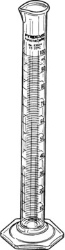 PYREXPLUS&#174; single metric scale graduated cylinders, with protective coating volume 100&#160;mL