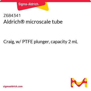 Aldrich&#174; microscale tube Craig, w/ PTFE plunger, capacity 2&#160;mL