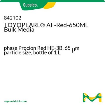 TOYOPEARL&#174; AF-Red-650ML Bulk Media phase Procion Red HE-3B, 65&#160;&#956;m particle size, bottle of 1&#160;L