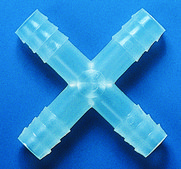 BRAND® tubing connector, T-shape polypropylene, for tubing i.d., 3 ‑ 4 mm