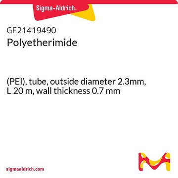 Polyetherimide (PEI), tube, outside diameter 2.3mm, L 20&#160;m, wall thickness 0.7&#160;mm