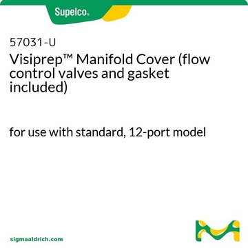 Visiprep&#8482; Manifold Cover (flow control valves and gasket included) for use with standard, 12-port model