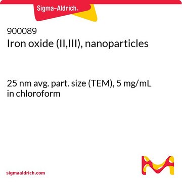 Iron oxide (II,III), nanoparticles 25&#160;nm avg. part. size (TEM), 5&#160;mg/mL in chloroform