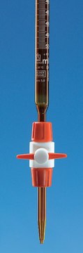 BRAND&#174; Compact BLAUBRAND&#174; Automatic Burette with Polyethylene Bottle class AS, DE-M, brown glass tube, volume 25&#160;mL