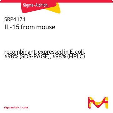 IL-15 from mouse recombinant, expressed in E. coli, &#8805;98% (SDS-PAGE), &#8805;98% (HPLC)