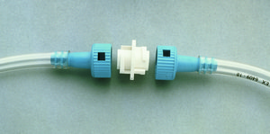 Keck® Quick-Disconnect Adapter coupling adapter, white