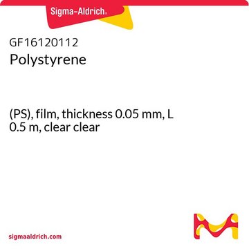 聚苯乙烯 (PS), film, thickness 0.05&#160;mm, L 0.5&#160;m, clear clear