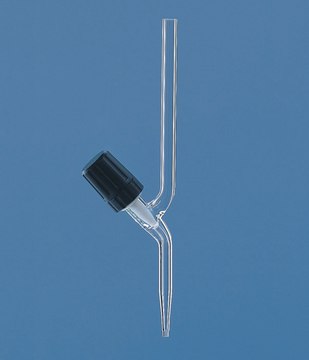 BRAND&#174; needle-valve stopcocks for burettes and automatic burettes with PTFE spindle Straight, for burette capacity 2-10 mL