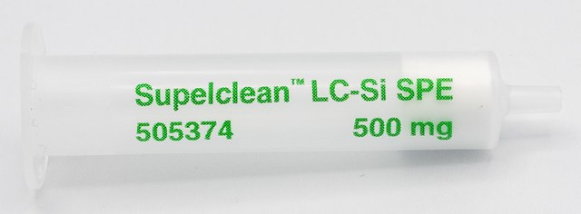 Supelclean&#8482; LC-Si SPE Tube bed wt. 500&#160;mg, volume 6&#160;mL, pk of 30