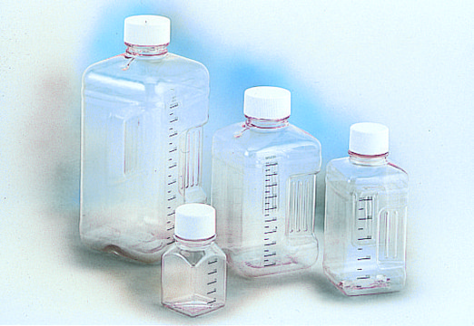 Biotainer&#174; media bottles clear polycarbonate, 20&#160;mL capacity, case of 500&#160;ea