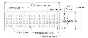 Grace Bio-Labs ONCYTE® AVID™ nitrocellulose film slides 64 (Pads), L × W 2.5 mm × 2.5 mm , Pads