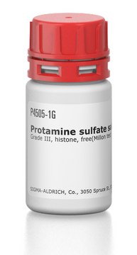 Protamine sulfate salt from herring Grade III, histone, free(Millon test)