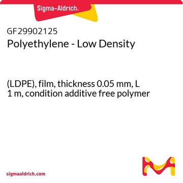 Polyethylene - Low Density (LDPE), film, thickness 0.05&#160;mm, L 1&#160;m, condition additive free polymer