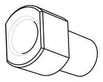 Mini Luer to pipette adapter Fluidic 391, PP