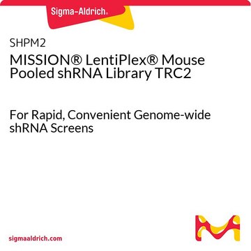 MISSION&#174; LentiPlex&#174; Mouse Pooled shRNA Library TRC2 For Rapid, Convenient Genome-wide shRNA Screens