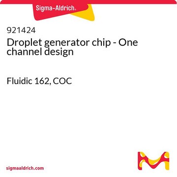 Droplet generator chip - One channel design Fluidic 162, COC