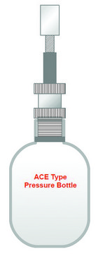 QianCap&#8482; safety cap system for Ace pressure tubes and bottles QianCap&#8482;-25, fits no. 25 internal thread