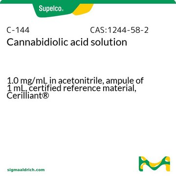 大麻二酚酸标准液 CRM 溶液 1.0&#160;mg/mL in acetonitrile, ampule of 1&#160;mL, certified reference material, Cerilliant&#174;