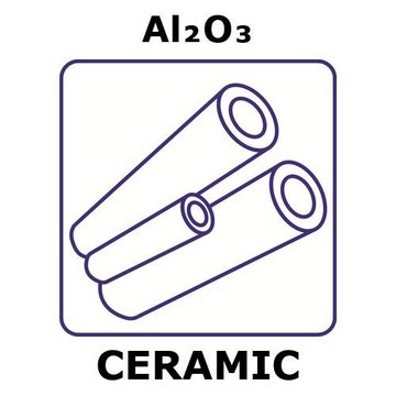 Alumina tube, outside diameter 8.0 mm, length 100 mm, wall thickness 1.5&#160;mm