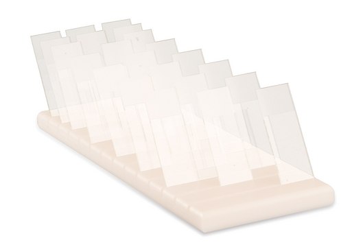 Slide holder for 40 slides, white polyethylene