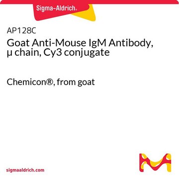 Goat Anti-Mouse IgM Antibody, &#181; chain, Cy3 conjugate Chemicon&#174;, from goat