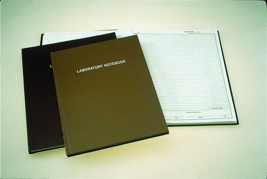 Nalgene&#174; laboratory notebooks standard paper pages, lined (3 lines per in.)