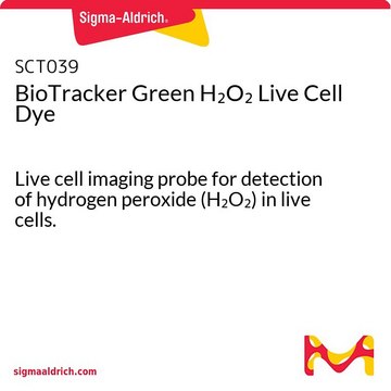 BioTracker Green H2O2 Live Cell Dye Live cell imaging probe for detection of hydrogen peroxide (H&lt;sub&gt;2&lt;/sub&gt;O&lt;sub&gt;2&lt;/sub&gt;) in live cells.