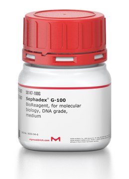 Sephadex&#174; G-100 BioReagent, for molecular biology, DNA grade, medium