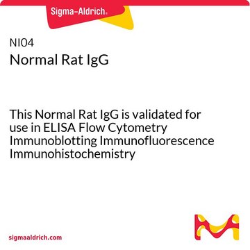 正常大鼠IgG This Normal Rat IgG is validated for use in ELISA Flow Cytometry Immunoblotting Immunofluorescence Immunohistochemistry Immunoprecipitation for the detection of Rat IgG, Normal.