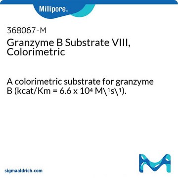 Granzyme B Substrate VIII, Colorimetric A colorimetric substrate for granzyme B (kcat/Km = 6.6 x 10&#8308; M&#8315;&#185;s&#8315;&#185;).