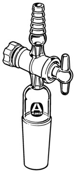 Stopcock Adapter PTFE side-port stopcock, joint: ST/NS 29/32