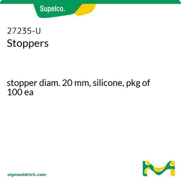 瓶塞 stopper diam. 20&#160;mm, silicone, pkg of 100&#160;ea