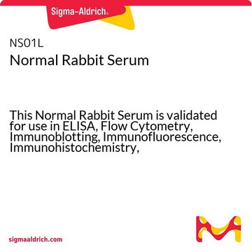 Normal Rabbit Serum This Normal Rabbit Serum is validated for use in ELISA, Flow Cytometry, Immunoblotting, Immunofluorescence, Immunohistochemistry, Immunoprecipitation for the detection of Rabbit Serum.