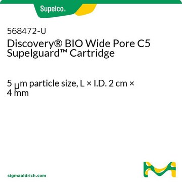 Discovery&#174; BIO Wide Pore C5 Supelguard 保护柱芯 5&#160;&#956;m particle size, L × I.D. 2&#160;cm × 4&#160;mm