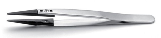 Straight-Tip PVDF Tweezer with Carbon Tip