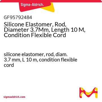 Silicone Elastomer, Rod, Diameter 3.7Mm, Length 10 M, Condition Flexible Cord silicone elastomer, rod, diam. 3.7&#160;mm, L 10&#160;m, condition flexible cord