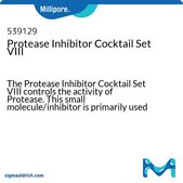 Protease Inhibitor Cocktail Set VIII The Protease Inhibitor Cocktail Set VIII controls the activity of Protease. This small molecule/inhibitor is primarily used for Protease Inhibitors applications.