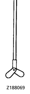 Stirring paddle Extendable blades (2), L 350&#160;mm, diam. &#8804;60&#160;mm, PVC covering