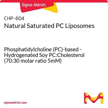 Natural Saturated PC Liposomes Phosphatidylcholine (PC)-based - Hydrogenated Soy PC:Cholesterol (70:30 molar ratio 5mM)